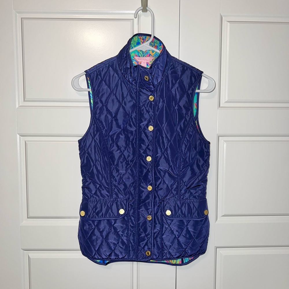 Lilly Pulitzer XS navy vest